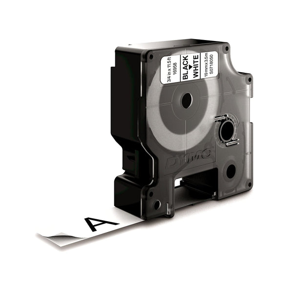 DYMO D1 Durable - Black on White - 19mm