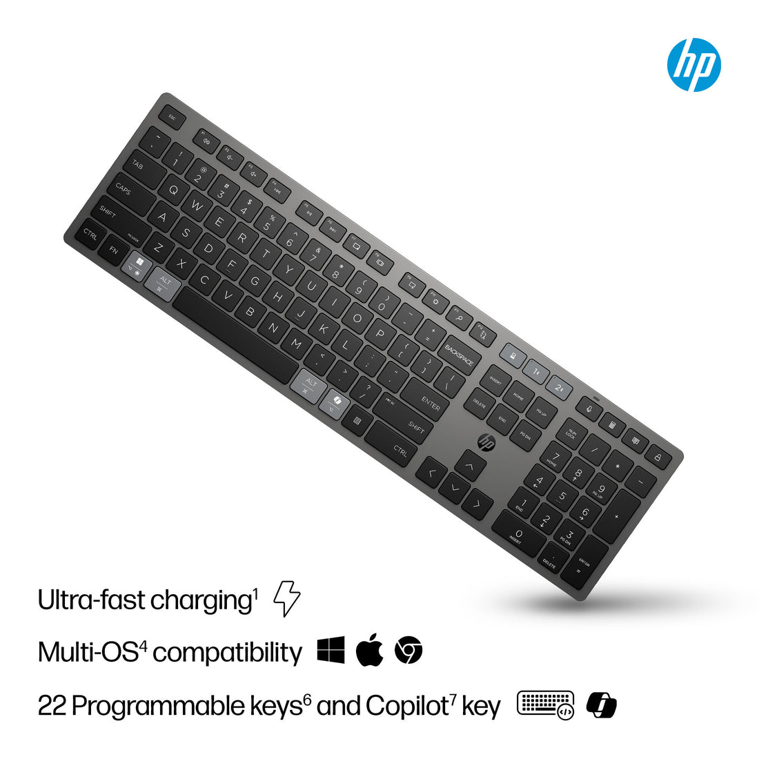 HP 720 Multi-Device Rechargeable Wireless Keyboard - image 3
