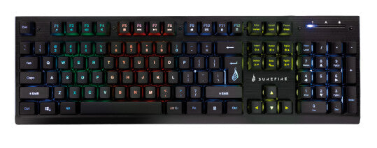 SureFire KingPin X2 keyboard Gaming USB QWERTY US English Black, Metallic