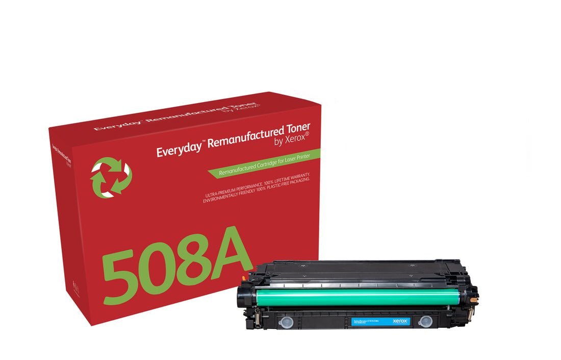 Everyday Cyan Remanufactured Toner by Xerox compatible with HP 508A (CF361A), Standard capacity