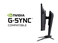 Acer Predator XB273GXbmiiprzx 27 inch FHD Gaming Monitor (IPS Panel, G-SYNC Compatible, 240Hz, 1ms, HDR 400, Height Adjustable Stand, DP, HDMI, USB Hub, Black)