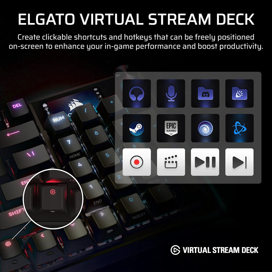 Corsair VANGUARD 96 keyboard Gaming USB QWERTY UK English Black - image 9