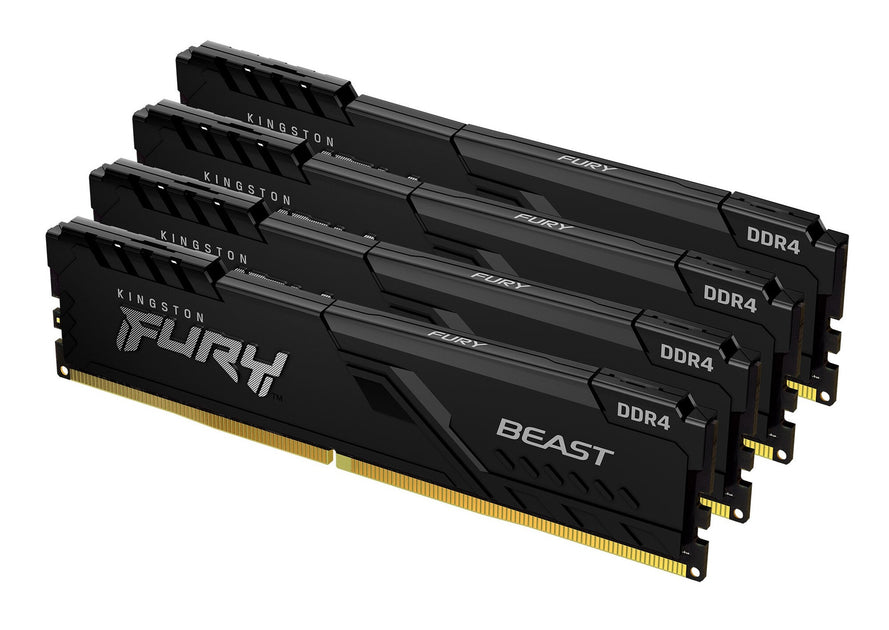 Kingston Technology FURY Beast 64GB 3200MT/s DDR4 CL16 DIMM (Kit of 4 ...