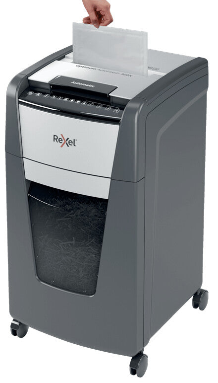 Rexel Optimum AutoFeed+ 300X paper shredder Cross shredding 55 dB 23 cm Black, Silver - image 6