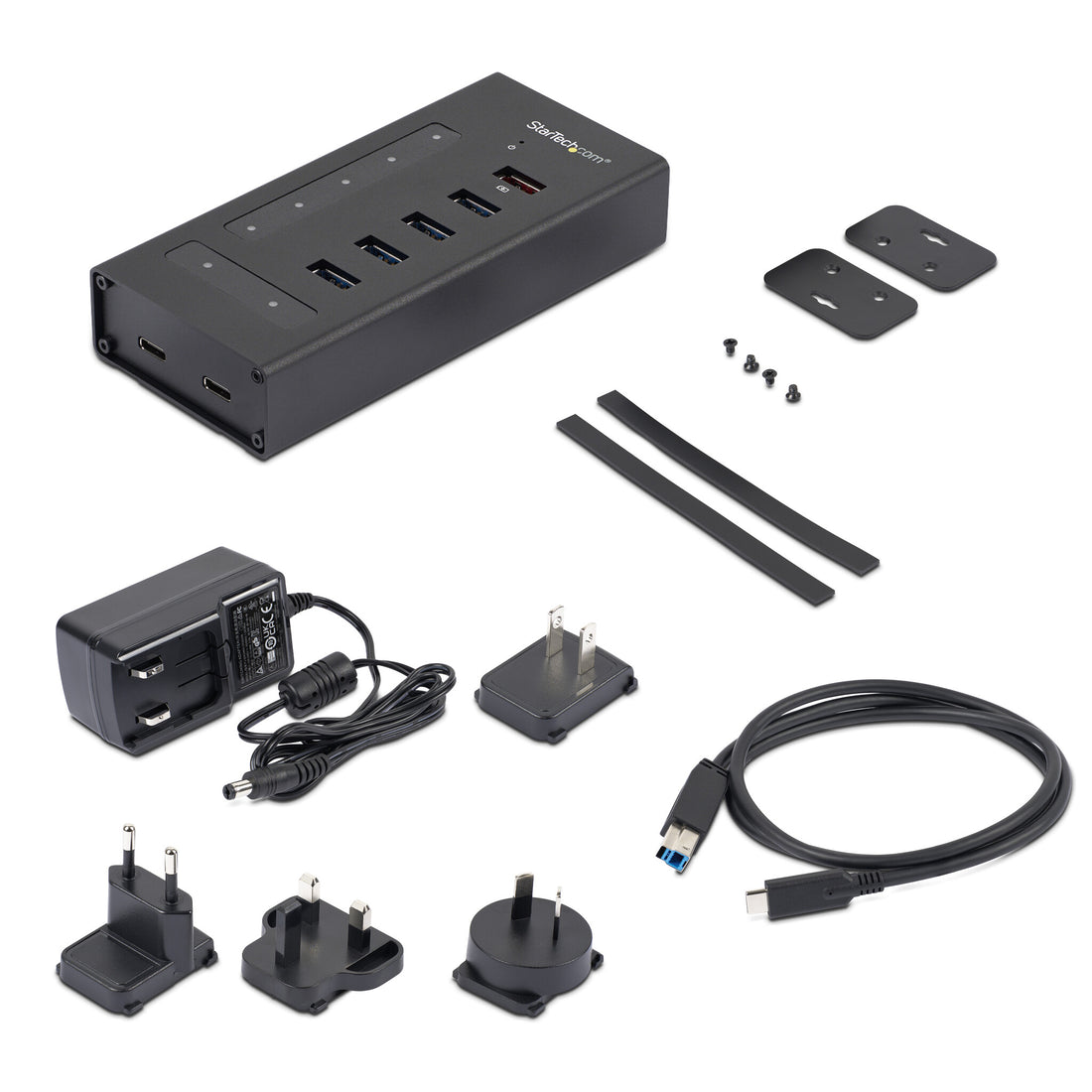 StarTech.com 7 Port USB C Hub - USB Type-C to 2x USB-C/5x USB-A - Commercial Metal USB 3.0 Hub - SuperSpeed - image 4