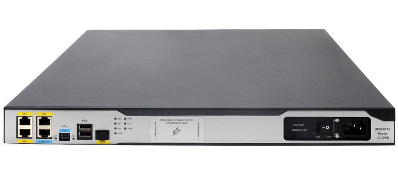 HPE FlexNetwork MSR3012 wired router Gigabit Ethernet Grey