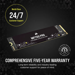 Corsair MP700 PRO 1 TB M.2 PCI Express 5.0 NVMe 3D TLC NAND