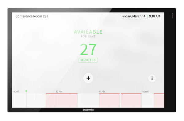 Crestron TSS-1070-B-S meeting room display 25.6 cm (10.1") 1920 x 1200 pixels 802.11a, 802.11b, 802.11g, Wi-Fi 4 (802.11n), Wi-Fi 5 (802.11ac) Plastic Bluetooth