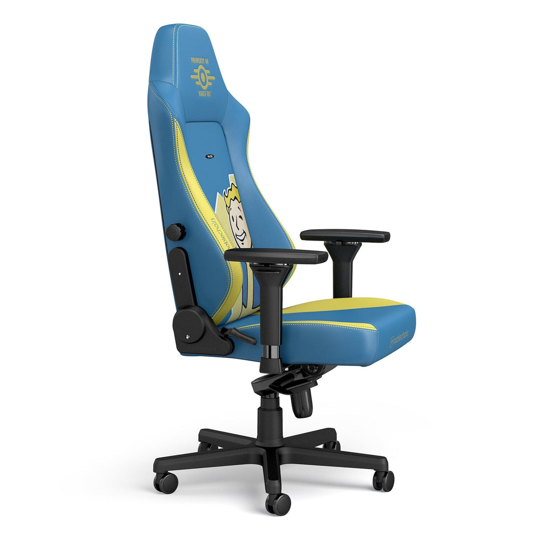 noblechairs HERO Gaming Chair - Fallout Vault-Tec Edition - Blue/Yellow - image 5