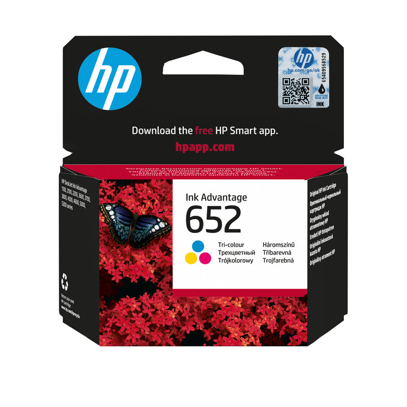 HP 652 Tri-color Original Ink Advantage Cartridge