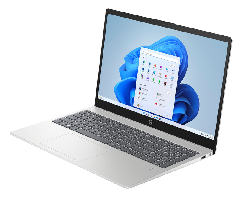 HP Laptop 15-fd0051na Intel® Core™ i3 i3-N305 39.6 cm (15.6") Full HD 8 GB DDR4-SDRAM 256 GB SSD Wi-Fi 6 (802.11ax) Windows 11 Home Silver
