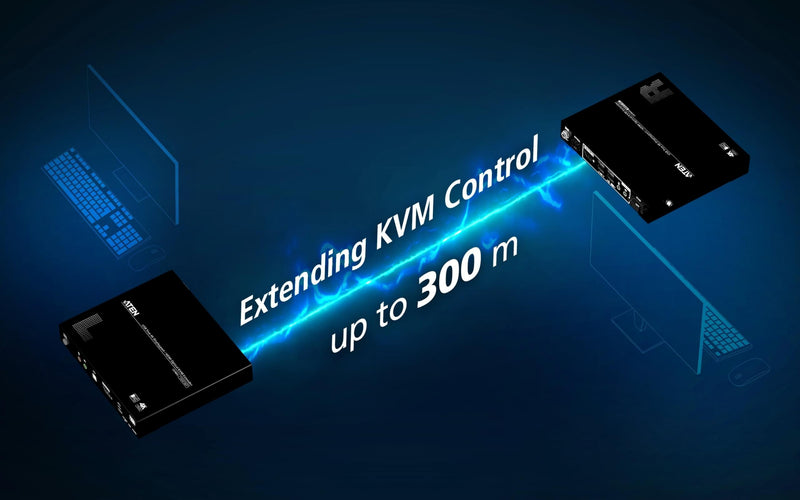 ATEN True 4K DP/HDMI Optical KVM 300m