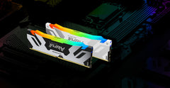 Kingston Technology FURY 64GB 6400MT/s DDR5 CL32 DIMM (Kit of 2) Renegade RGB White XMP