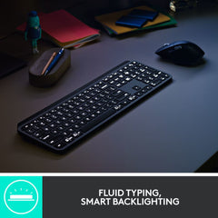 Logitech 920-010929 keyboard Mouse included Office RF Wireless + Bluetooth QWERTY Italian Graphite