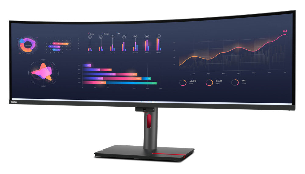 Lenovo ThinkVision P49w-30 computer monitor 49" 5120 x 1440 pixels DQHD LED Black - image 2