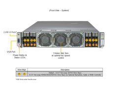 Supermicro SYS-241H-TNRTTP server barebone Intel C741 LGA 4677 (Socket E) Rack (2U) Silver