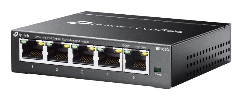 TP-Link Omada ES205G network switch Managed Gigabit Ethernet (10/100/1000) Black