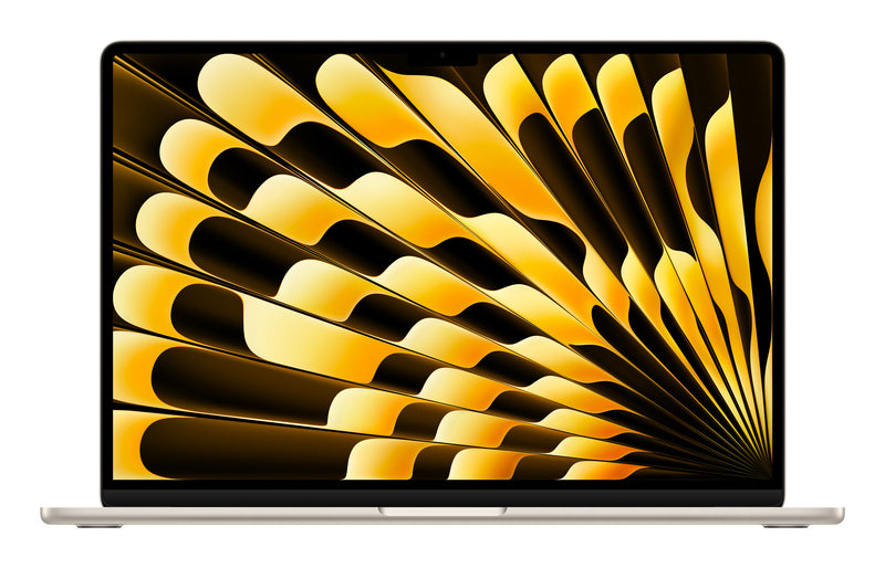 Apple MacBook Air 15-inch : M3 chip with 8-core CPU and 10-core GPU, 24GB, 512GB SSD - Starlight