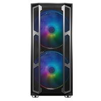 GameMax F15M Full Tower 1 x USB 3.0 / 2 x USB 2.0 Tempered Glass Side Window Panels With Mesh Front Panel Black Case with Addressable RGB LED Fans