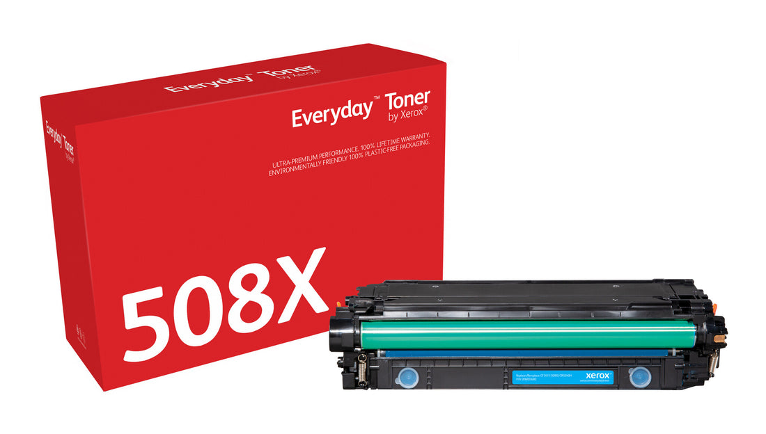 Everyday Cyan Toner by Xerox compatible with HP 508X (CF361X), High capacity