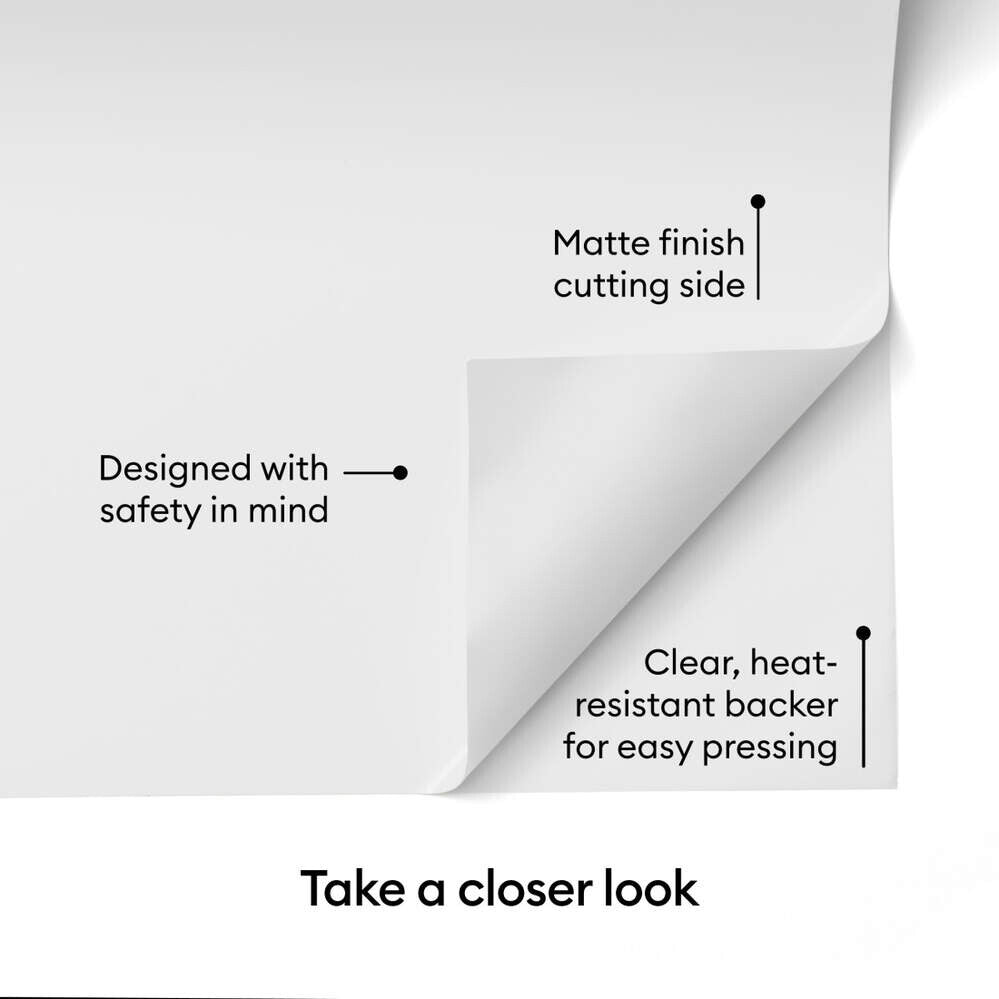 Cricut Smart Iron-On Matless Heat Transfer Vinyl, Black- 3 pack - image 7
