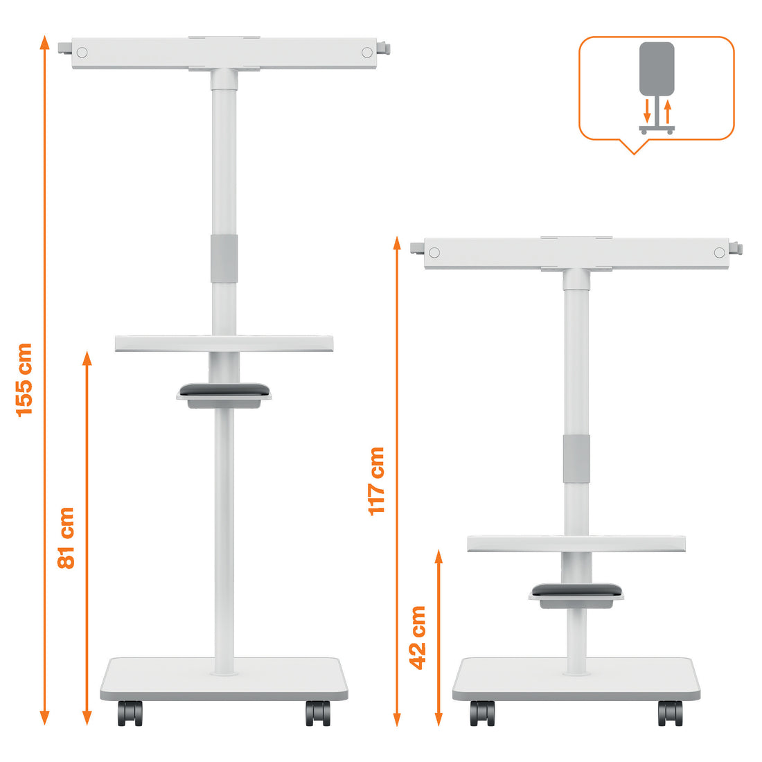 Nobo Move & Meet Mobile Magnetic Flipchart Easel 680x1040mm - image 5