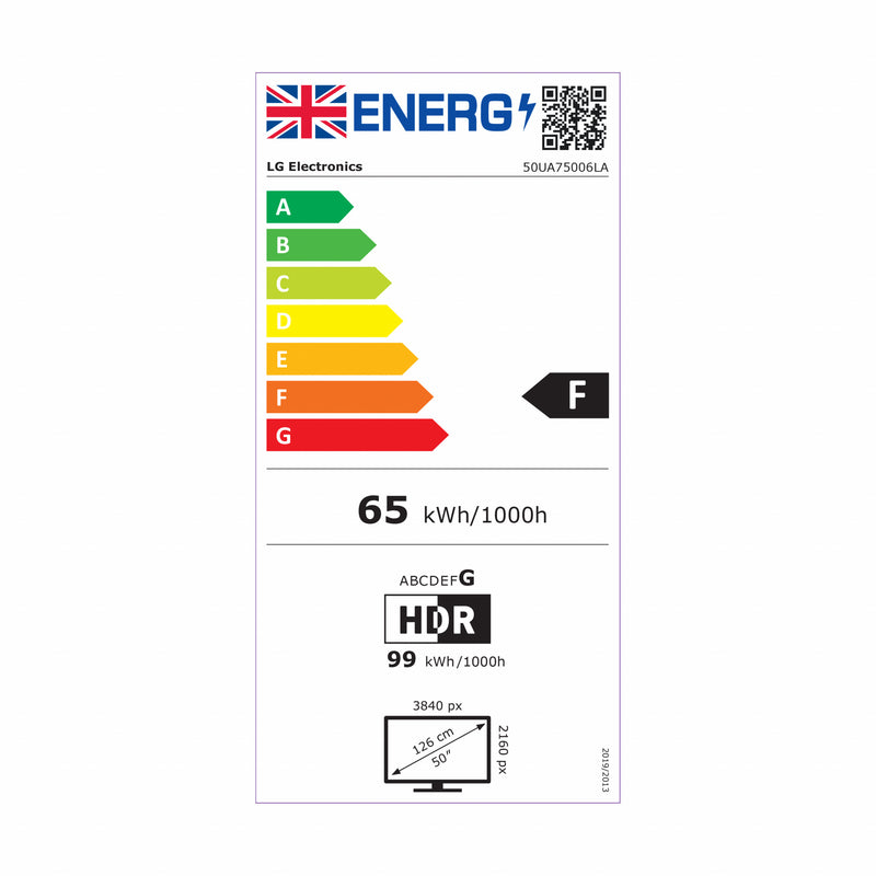 LG 50UA75006LA.AEK TV 127 cm (50") 4K Ultra HD Smart TV Wi-Fi Black