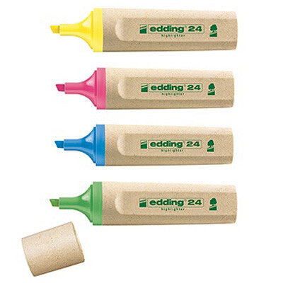 Edding EcoLine 24 marker 4 Chisel/Fine tip Blue, Green, Pink, Yellow