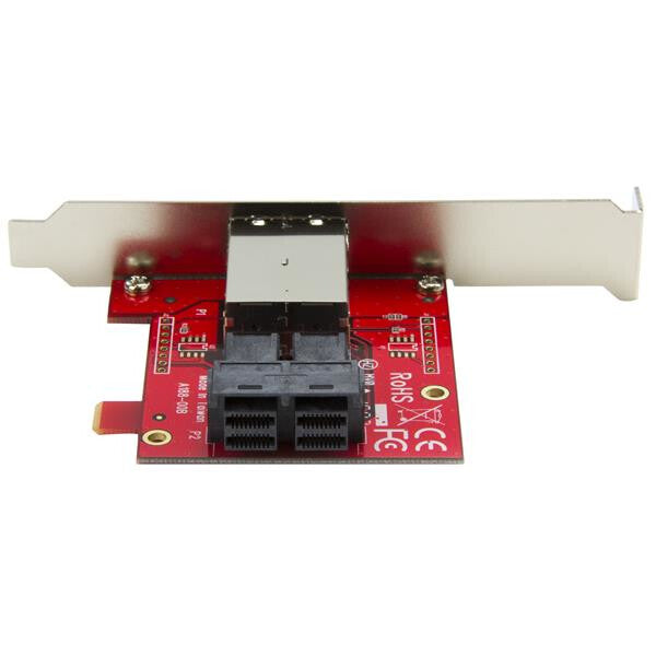 StarTech.com Mini-SAS Adapter - Dual SFF-8643 to SFF-8644 - with Full and Low-Profile Brackets - 12Gbps - image 3