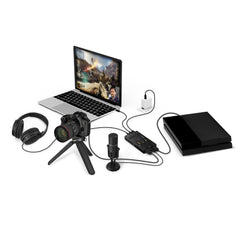 j5create JVA06 Dual HDMI™ Video Capture Card, 1920*1080 Video Capture Resolution, 3 x HDMI ports and 2 x USB ports, Black