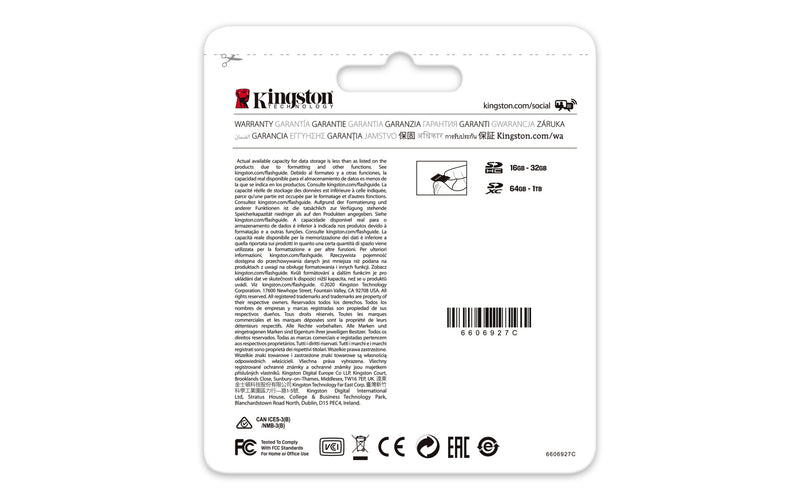Kingston Technology 512GB microSDXC Canvas Go Plus 170R A2 U3 V30 Card + ADP