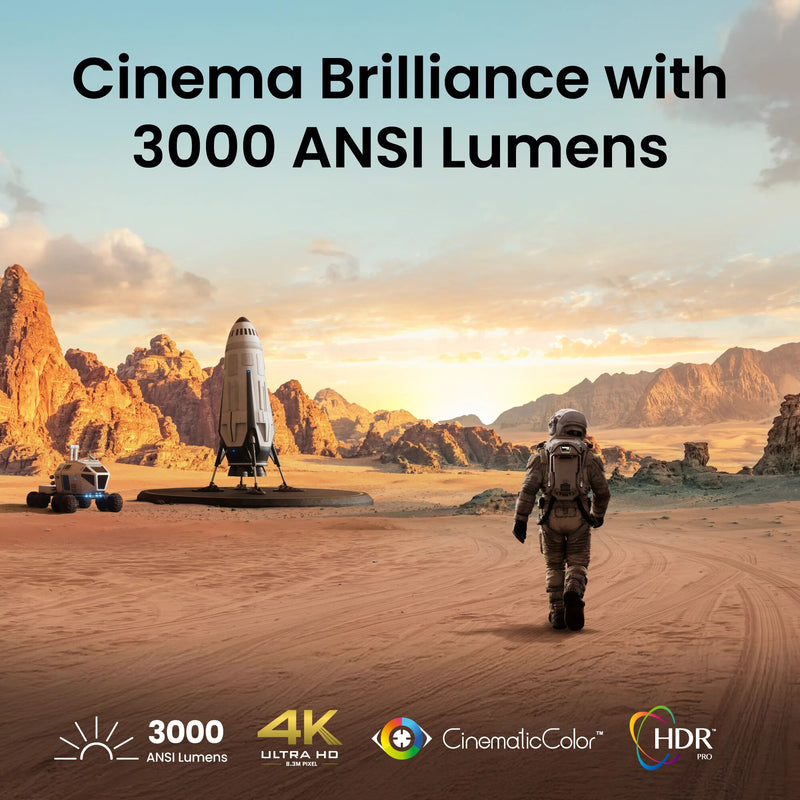 BenQ TK705STi Short throw projector 3000 ANSI lumens DLP UHD 4K (3840x2160) Grey