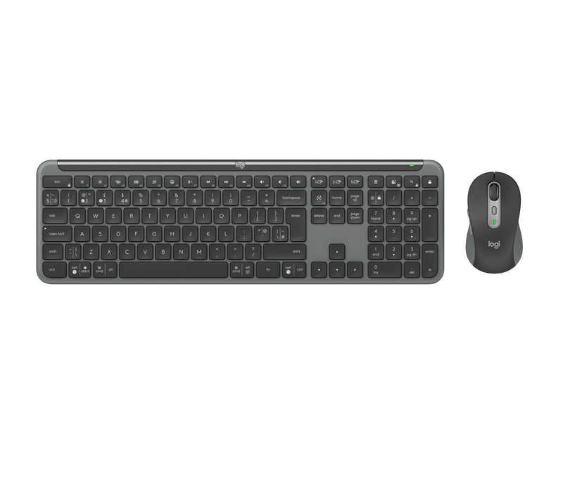 Logitech 920-012494 keyboard Mouse included Office RF Wireless + Bluetooth QWERTY UK English Graphite