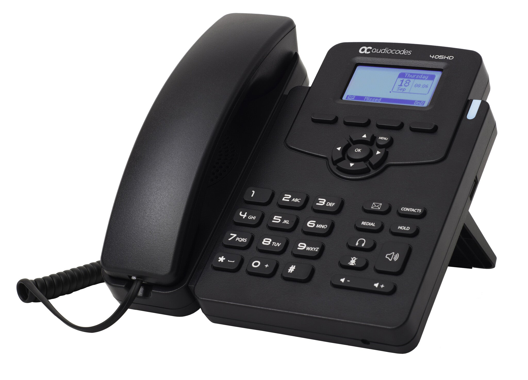 Ip Telephone Back AudioCodes 405 IP phone Black 2 lines LCD | Back to the Office