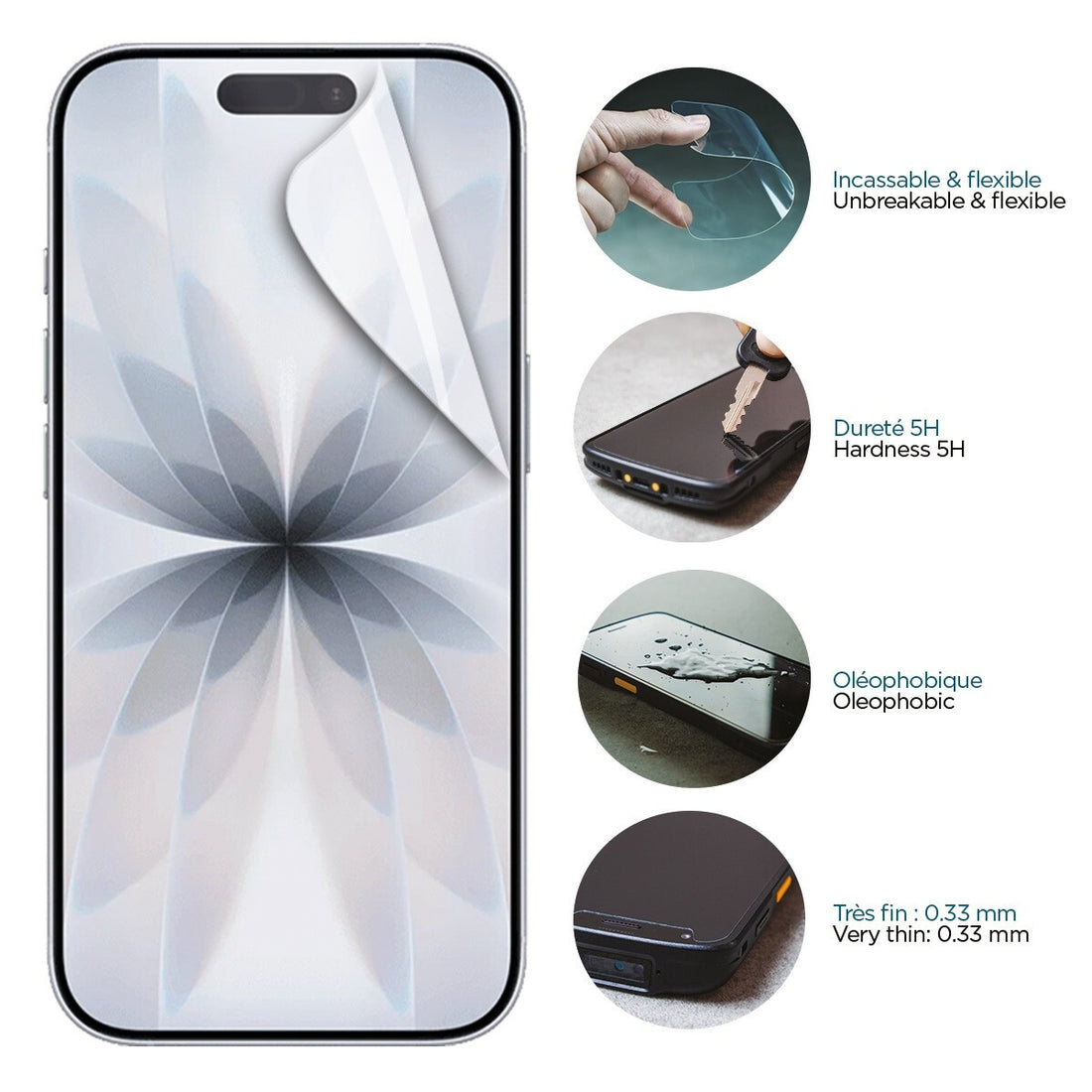 Mobilis 036379 mobile phone screen/back protector Clear screen protector Apple 1 pc(s)