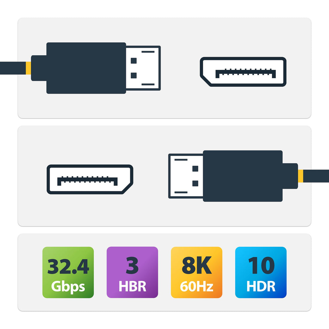 StarTech.com 8K-AOC-20M-DP-CABLE DisplayPort cable Black - image 3