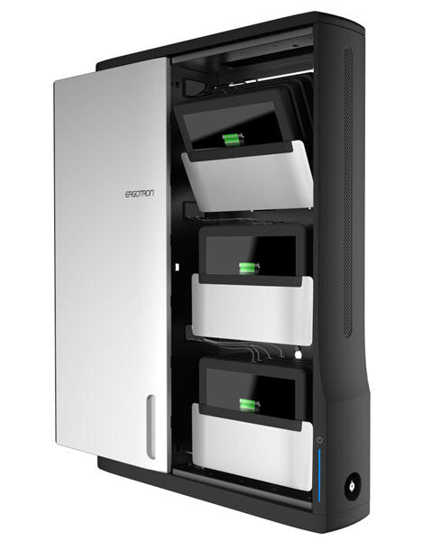 Ergotron DM12-1006-3 portable device management cart/cabinet Portable device management cabinet Black, Silver