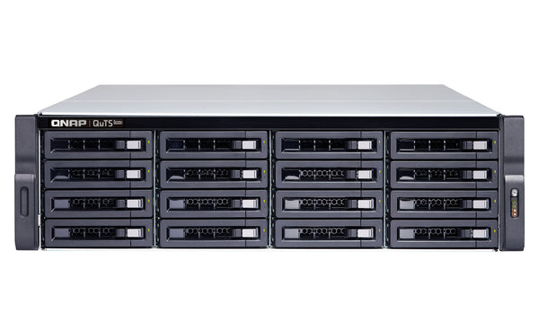 QNAP TS-h1683XU-RP NAS Rack (3U) Intel Xeon E E-2236 128 GB DDR4 0 TB QuTS hero Black