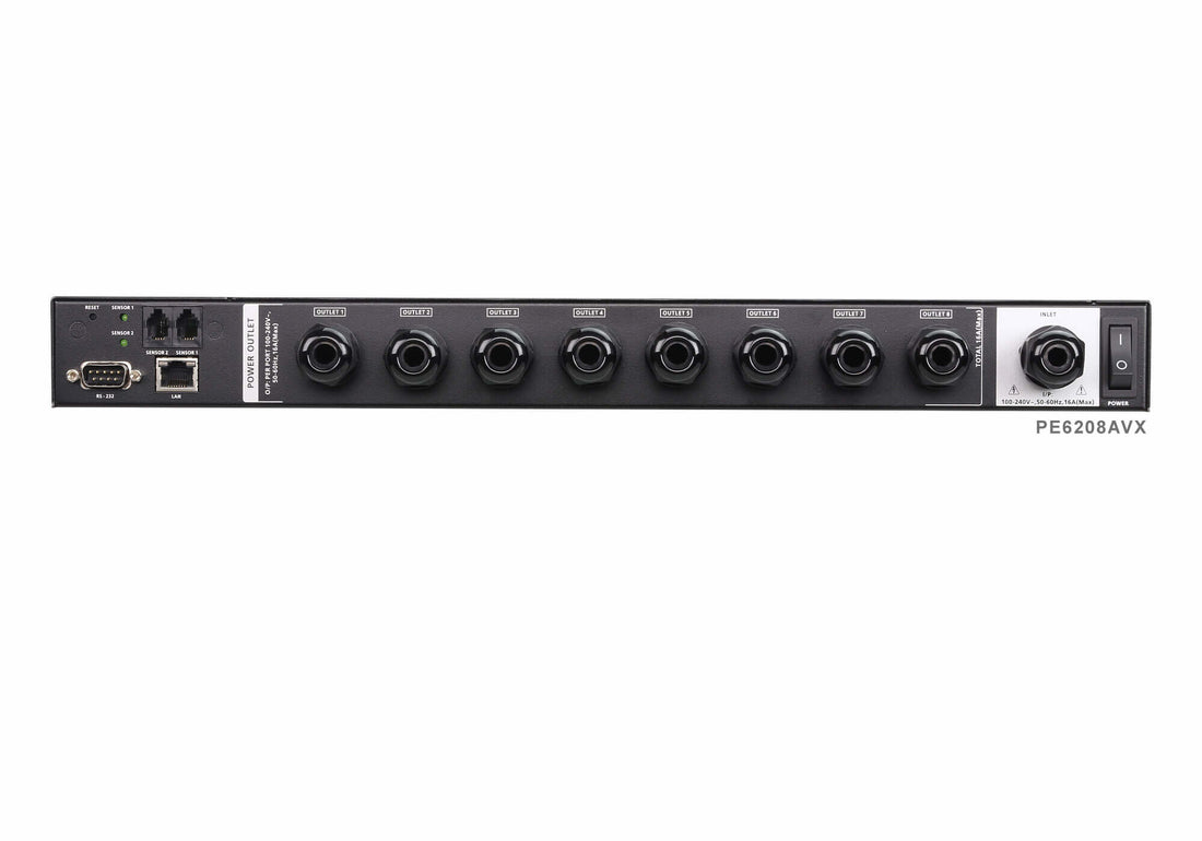 ATEN 1U AV 16A 8 Outlet Switched Bank Metered PDU + Free Eco PDU Manager Software - image 2