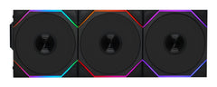 Lian Li UNI FAN TL Wireless Reverse 120 Black Triple Fan Pack with Controller - 120mm