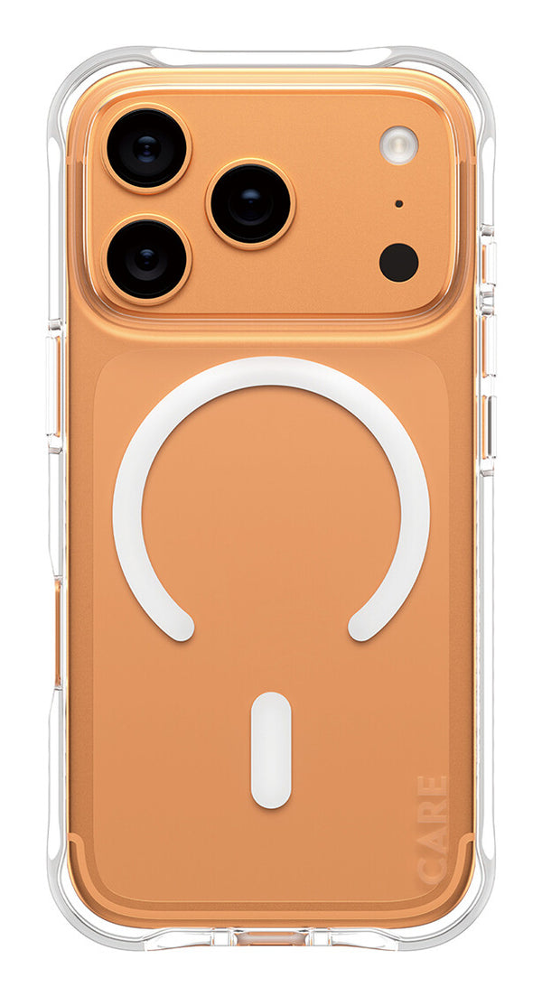 PanzerGlass CARE™ by ® Samba Case Transparent w. White MagSafe iPhone 18 Pro | 17 Pro