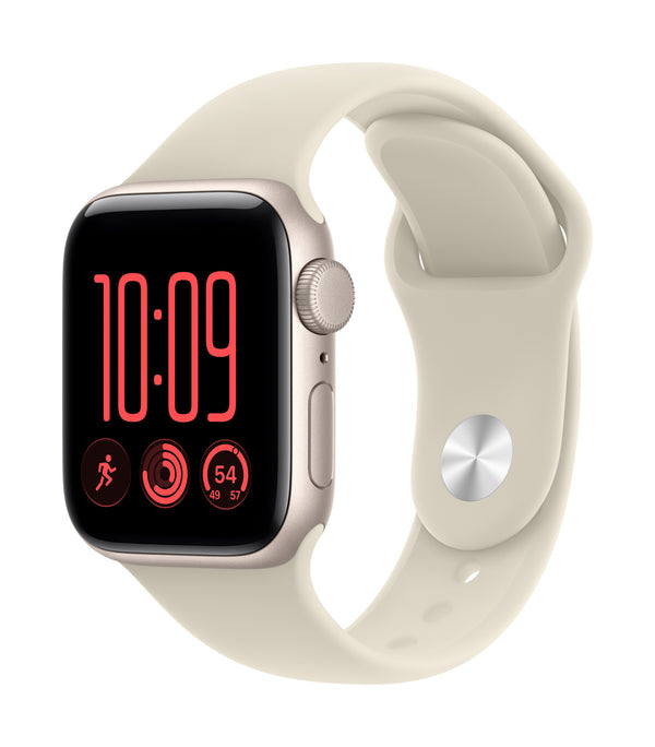 Apple Watch SE (3nd generation) SE 3 GPS 40mm Starlight Aluminium Case with Sand Sport Band - M/L
