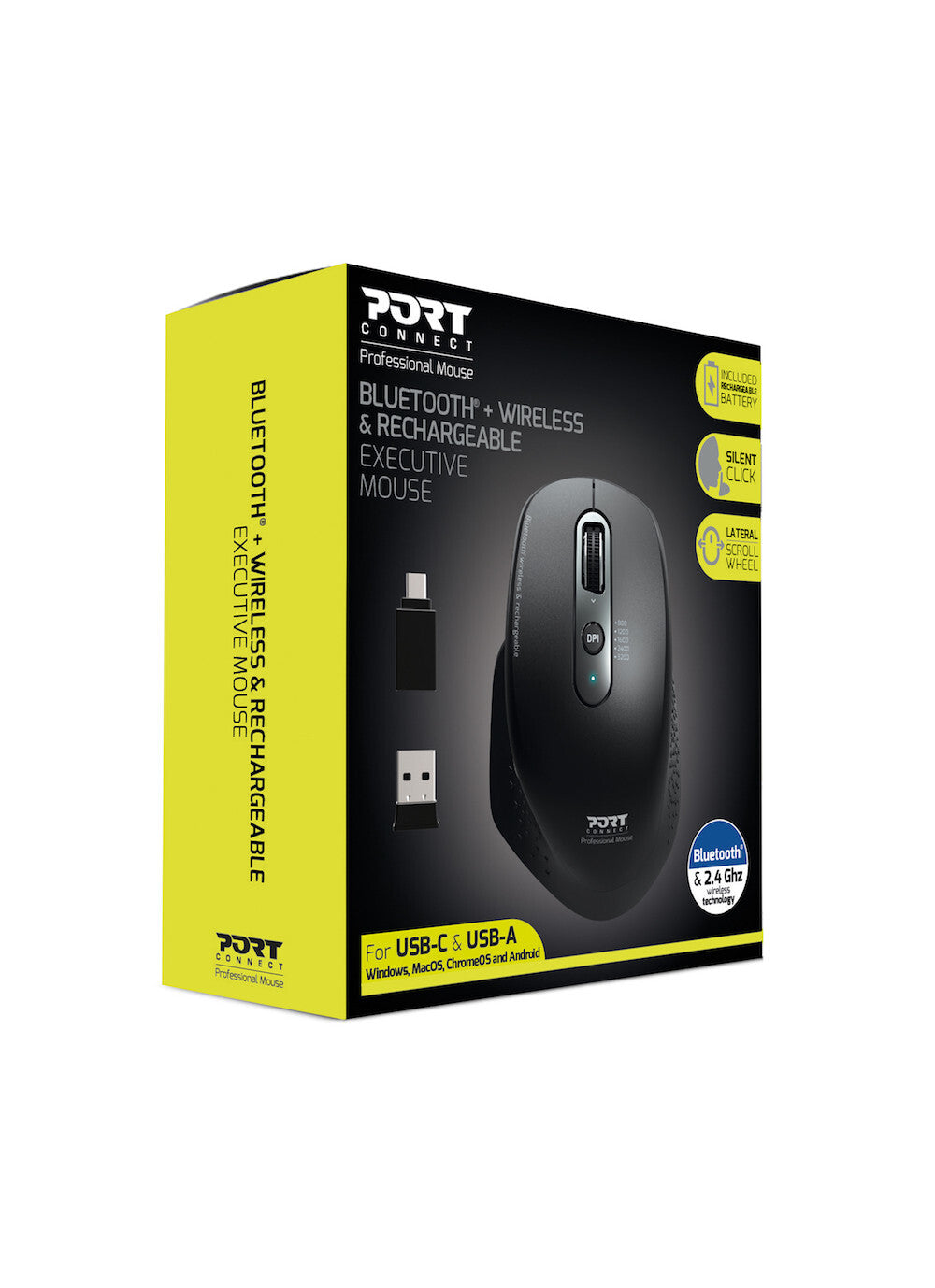 Port Designs 900716 mouse Right-hand RF Wireless + Bluetooth Optical 3200 DPI - image 4