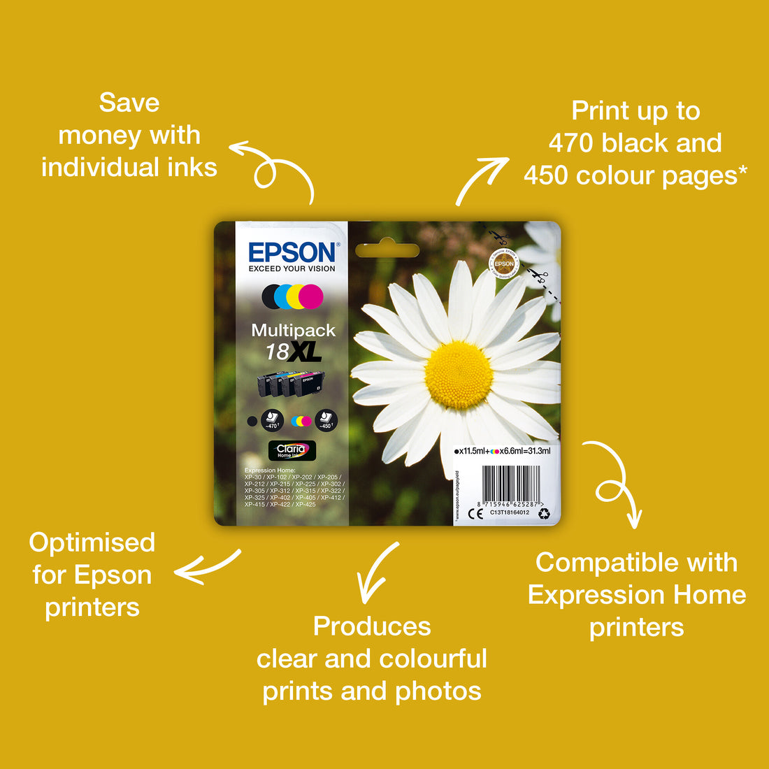 Epson Daisy 18 Claria Home Single Magenta Ink - image 10