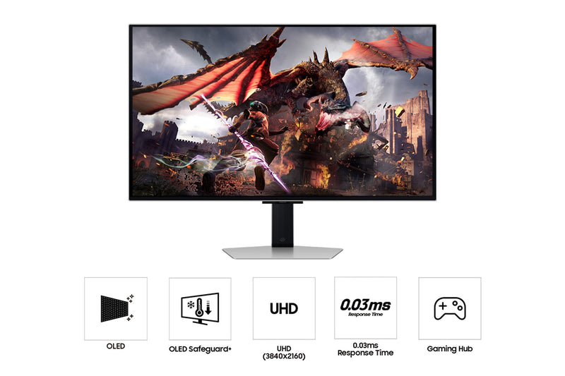 Samsung 32" Odyssey OLED G80SD UHD, 240Hz Smart Gaming Monitor