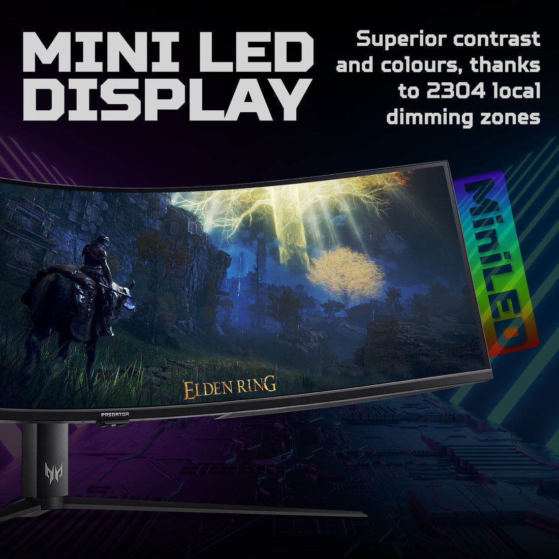 Acer Predator Z57 curved ultra-wide MiniLED gaming monitor - 57", 32:9, MiniLED, 1000R curve, Double 4K Ultra - image 6