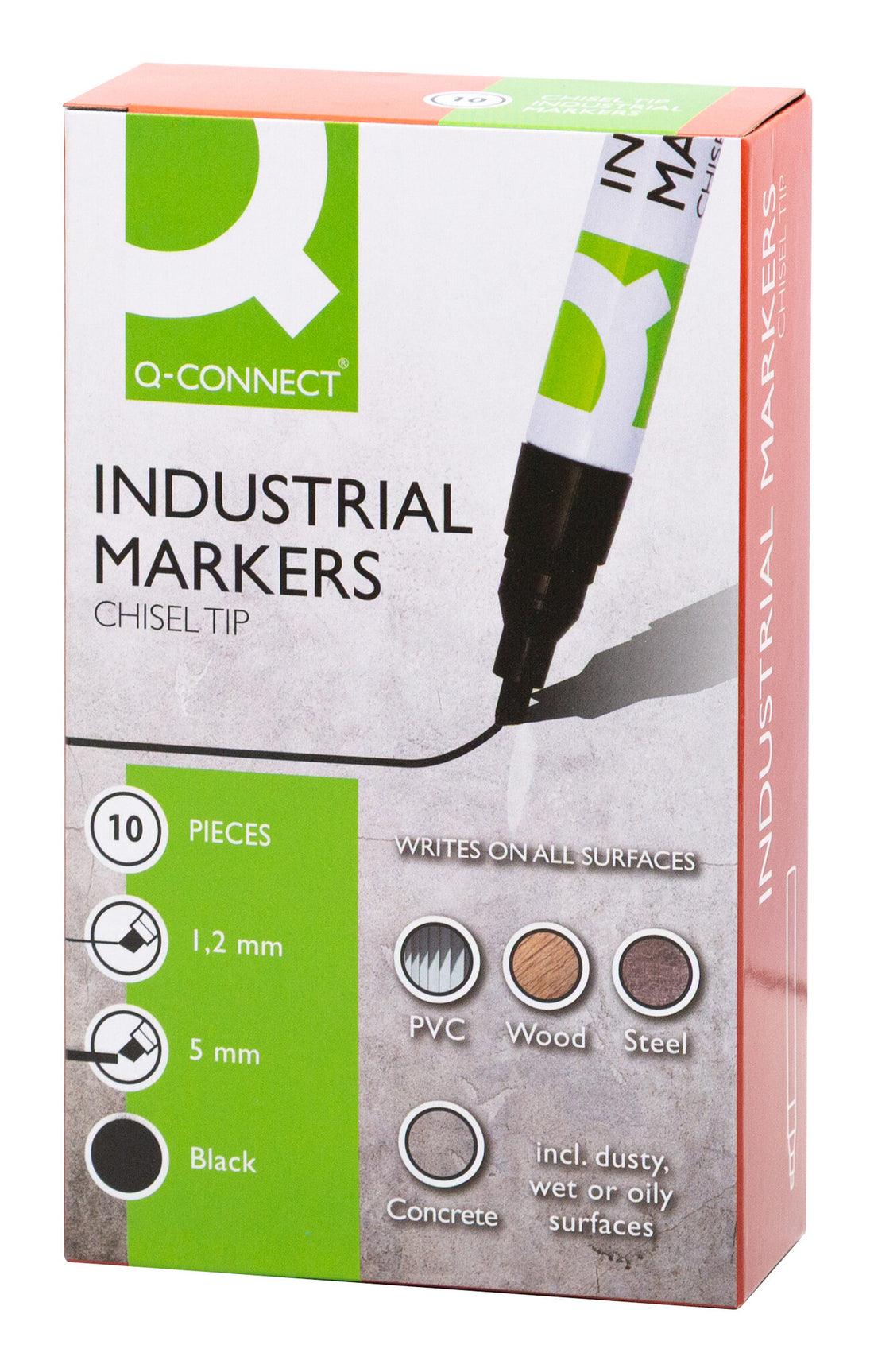 Q-CONNECT Chisel tip Industrial marker – Black - image 3