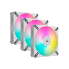 Corsair CO-9050158-WW computer cooling system Computer case Fan 12 cm White 3 pc(s)