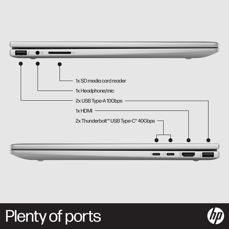 HP ENVY x360 15-fe0008na Intel® Core™ i7 i7-1355U Hybrid (2-in-1) 39.6 cm (15.6") Touchscreen Full HD 16 GB LPDDR5-SDRAM 512 GB SSD NVIDIA GeForce RTX 3050 Wi-Fi 6E (802.11ax) Windows 11 Home Silver