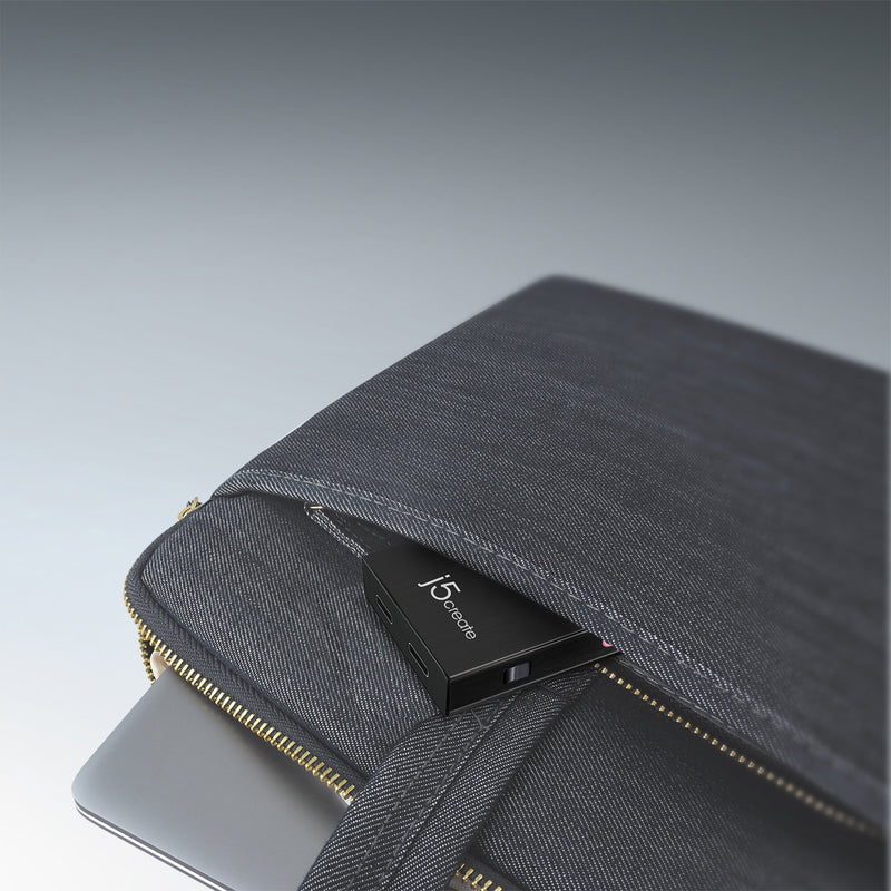 j5create JVA02 Live Capture Adapter HDMI™ to USB-C™ with Power Delivery, Black